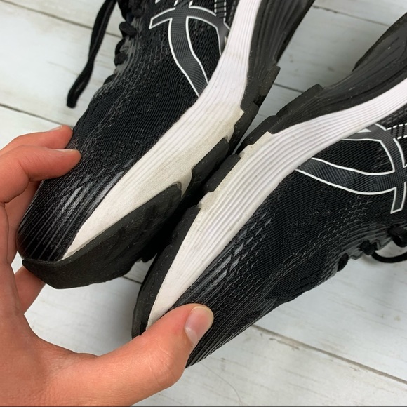 Asics Gel Nimbus 21 Black Silver Athletic Shoes FlyteFoam - Picture 15 of 16